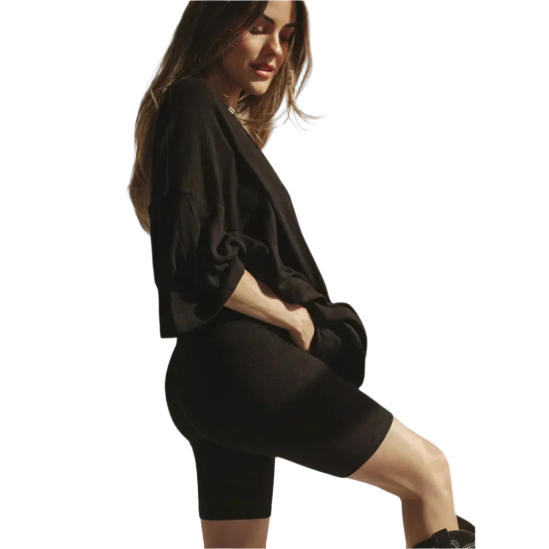 Ensemble Femme Décontracté Tissu Doux Haut Oversized Short Casual 0