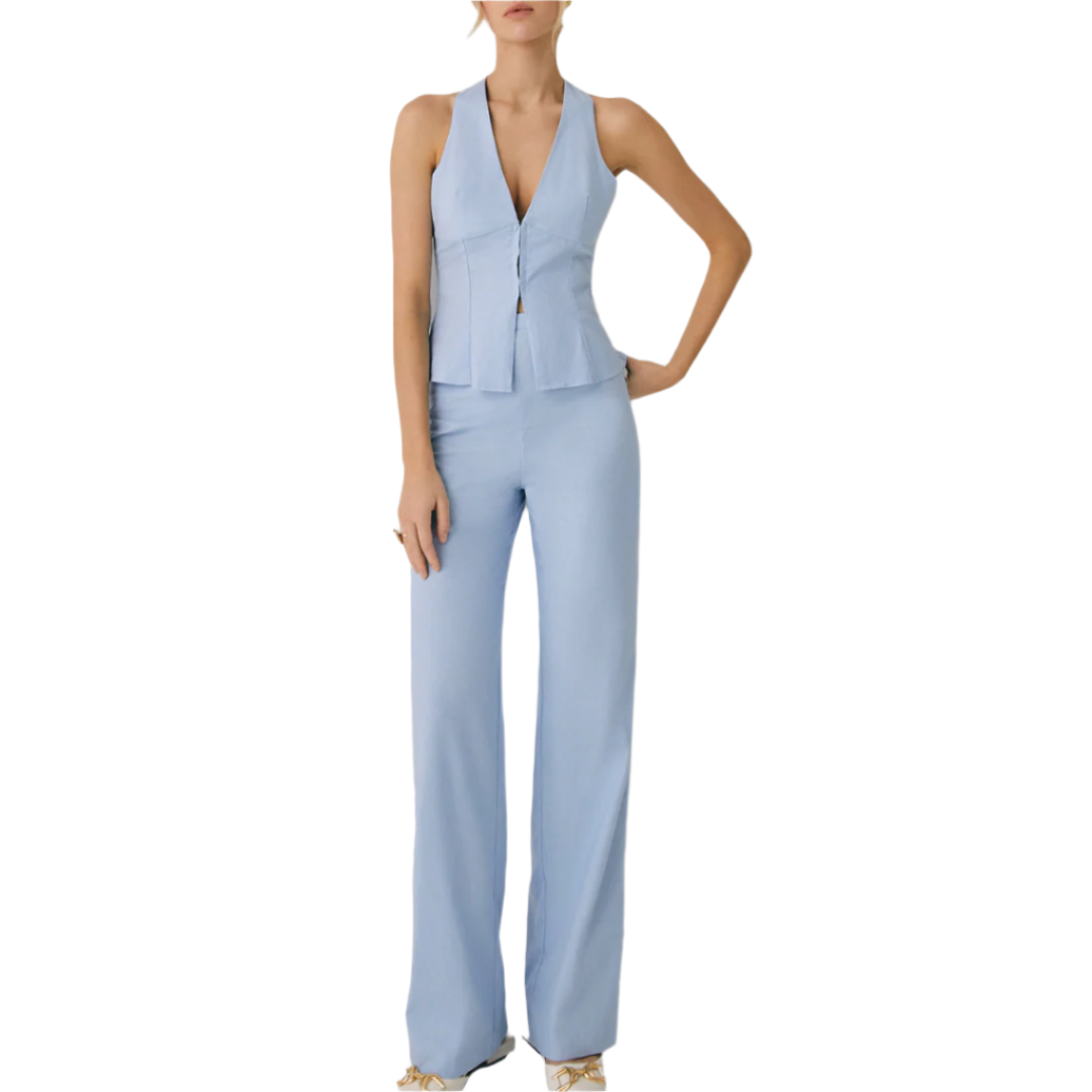 Ensemble Femme Pantalon Droit Chic en Tissu Premium 0