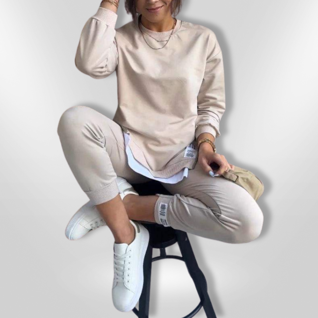 Ensemble de Loungewear Femme Confortable en Tissu Doux 4