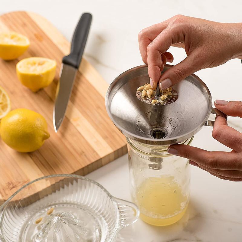 Entonstainless Kitchen Oil Funnel