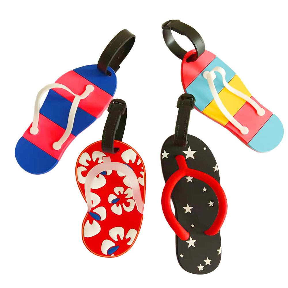 Etichetă de bagaj unisex cu design creativ flip-flop 1