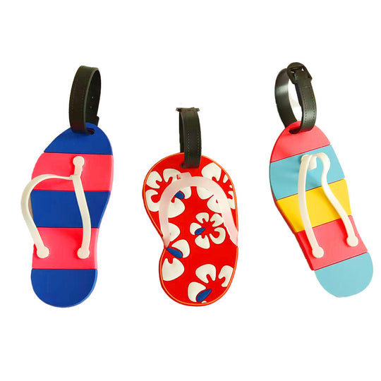 Etichetă de bagaj unisex cu design creativ flip-flop 3