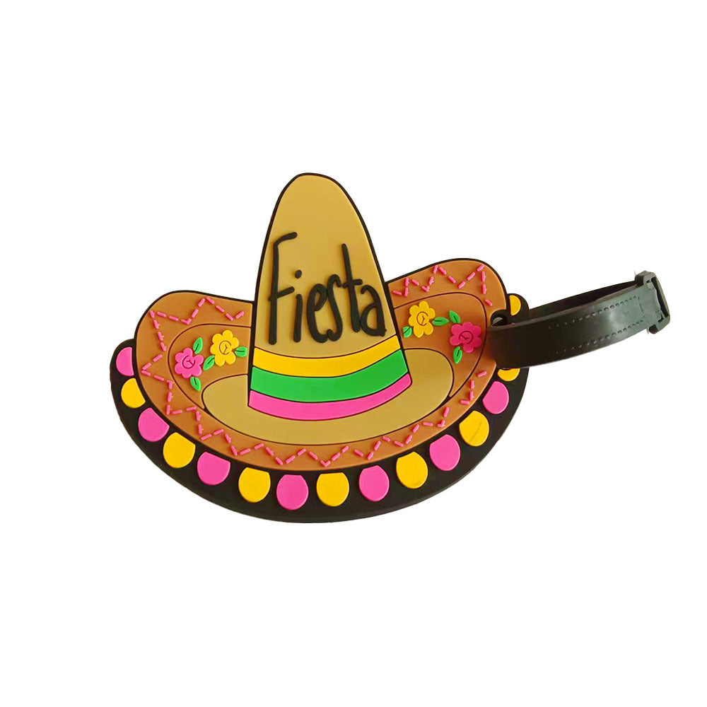 Etichetă de bagaj unisex cu design creativ sombrero 0