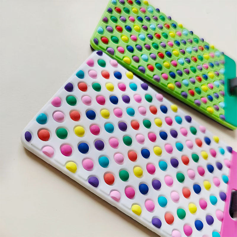 Etichetă de bagaje unisex cu design colorat cu puncte 4