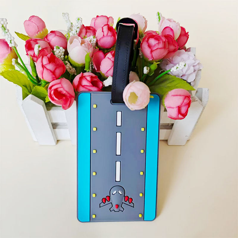 Etichetă de bagaje unisex cu design colorat cu puncte 7