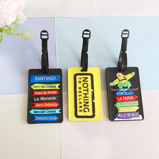 Etichetă unisex pentru bagaje cu design avion modern 3
