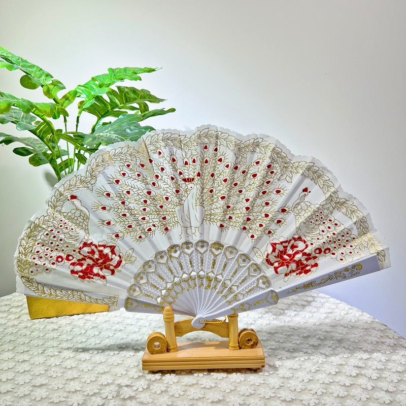 Evantai Pliabil pentru Femei cu Broderie Decorativă 6