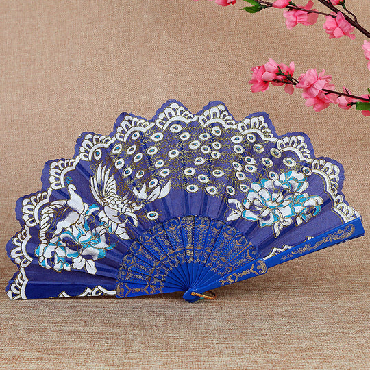Evantai Pliabil pentru Femei cu Broderie Decorativă 8