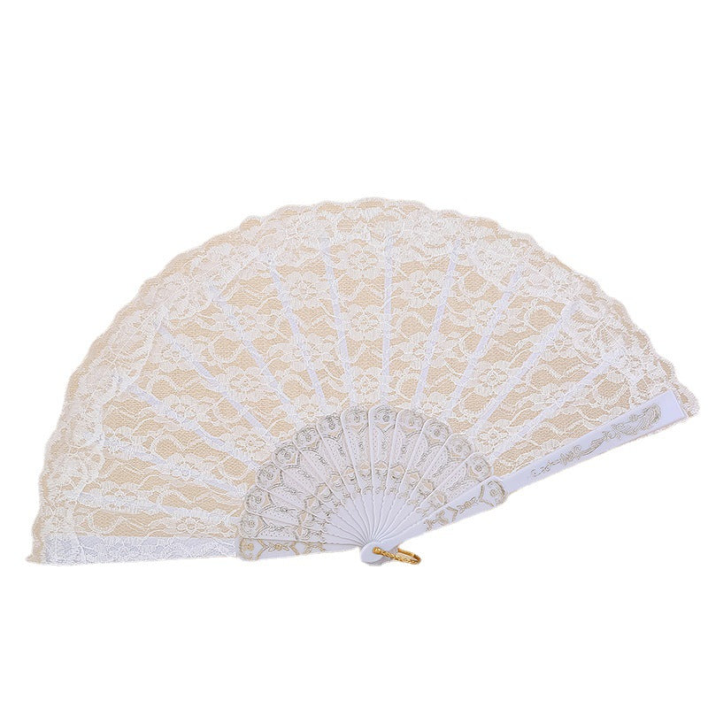 Evantai de Mână pentru Femei cu Design Floral Delicat 5