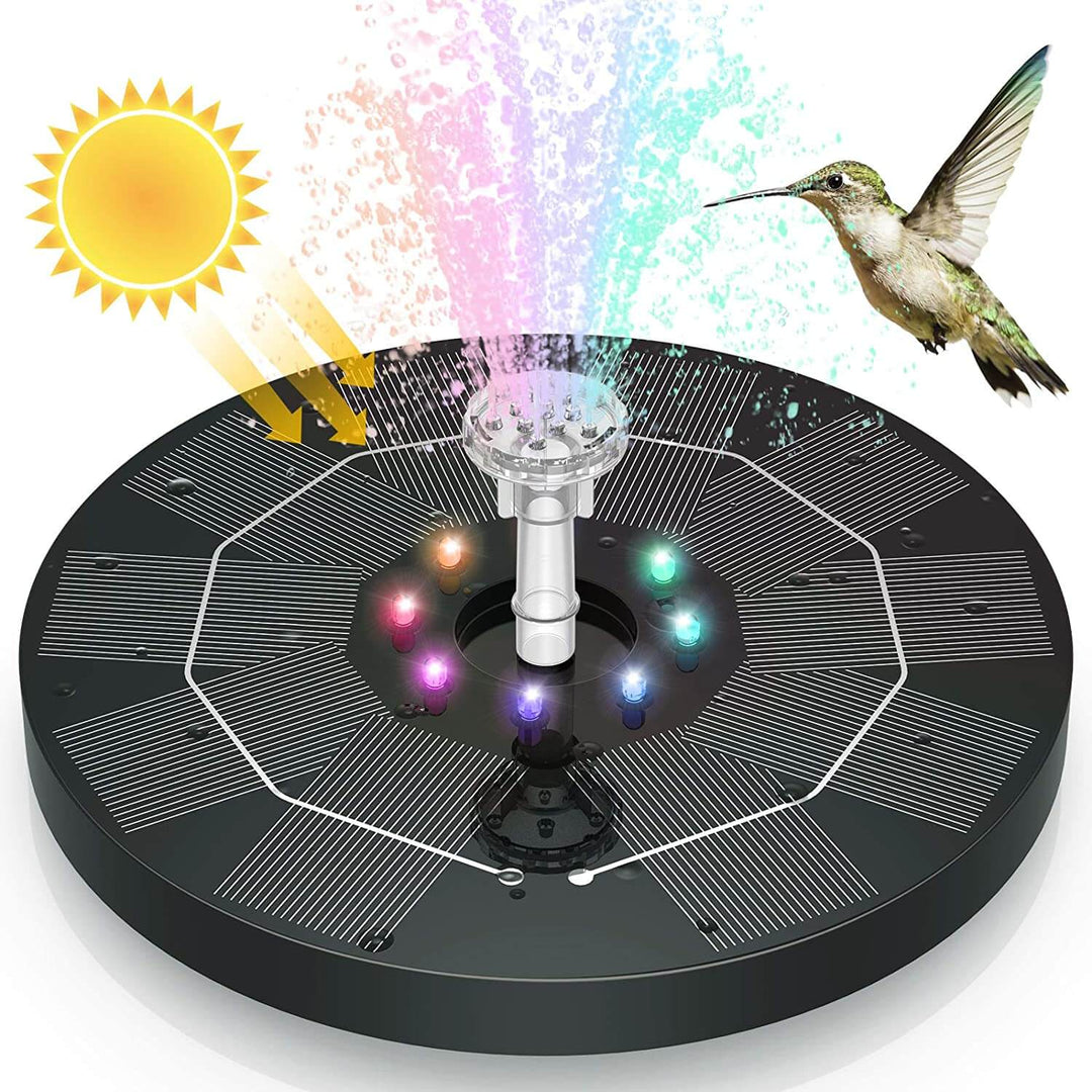 Fântână De Apă Cu Led-Uri Solare