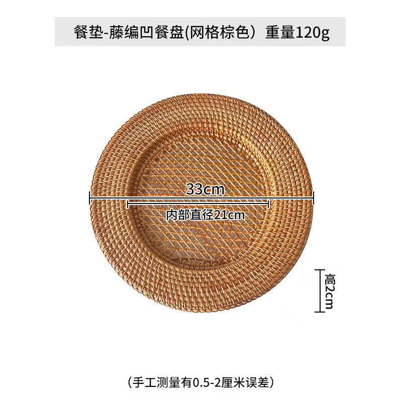 Farfurie Rotundă pentru Servire, Design Delicat, 33 cm, Ideală pentru Mese Festive și Întâlniri Casual 4
