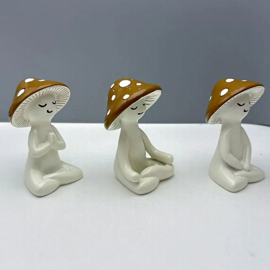 Figurină Decorativă Ciupercă Meditativă pentru Interior 4