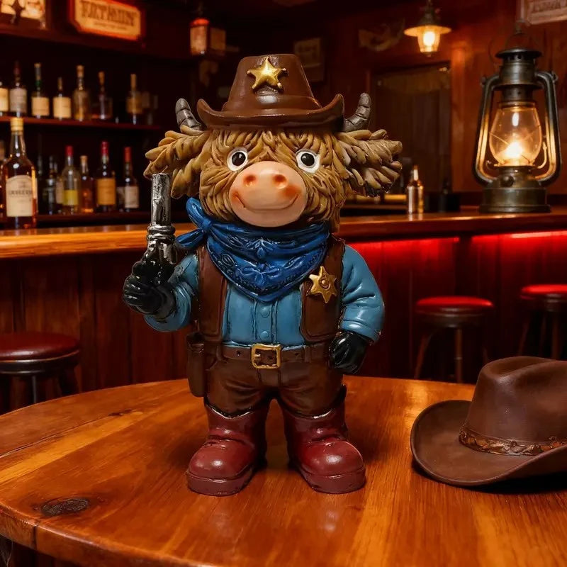 Figurină Decorativă Cowboy Stil Amuzant pentru Interior 3