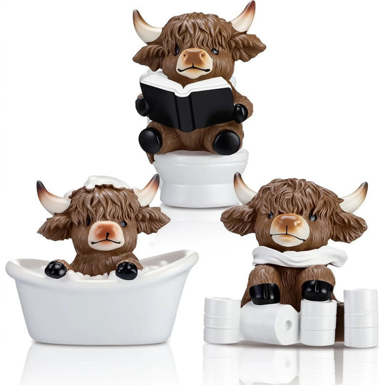 Figurină Decorativă Vacă Highland Amuzantă pentru Interior 2