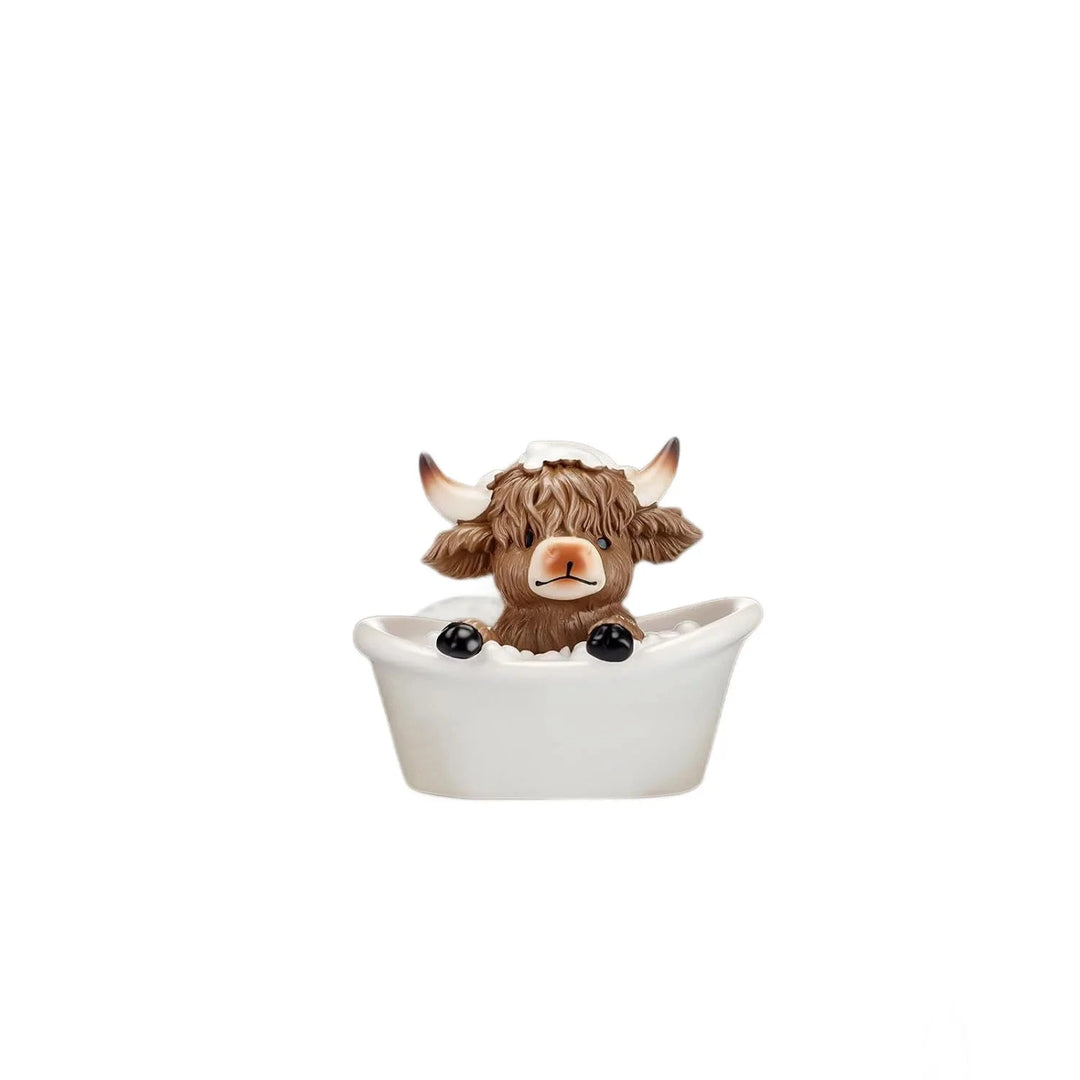 Figurină Decorativă Vacă Highland Amuzantă pentru Interior 5