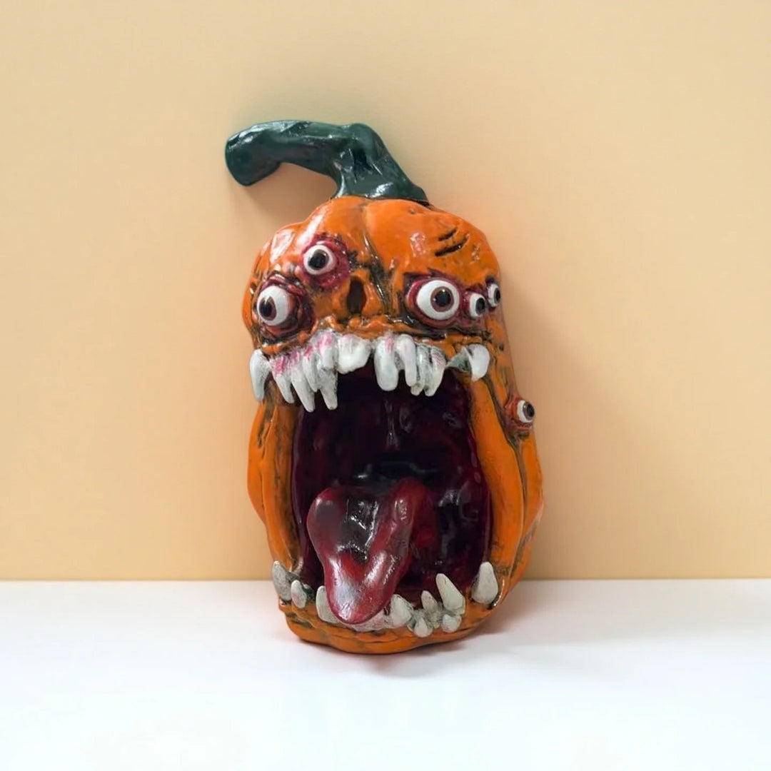 Figurină Dovleac Halloween Detaliată pentru Decor Tematic 4