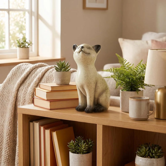 Figurină Pisică Decorativă din Rășină pentru Interior 4