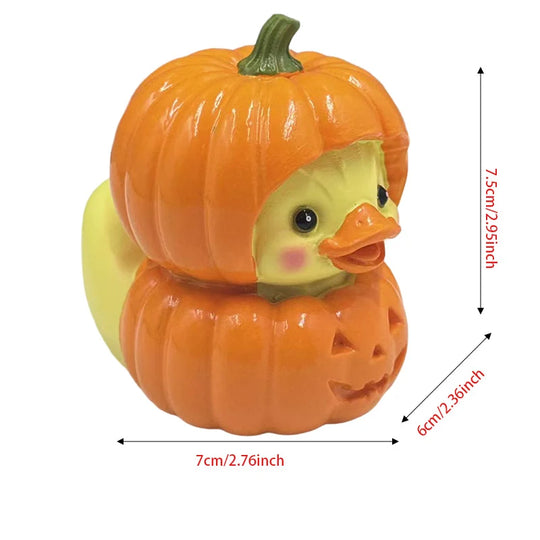 Figurină Rățușcă de Cauciuc cu Design Ghiveci Fructe de Pădure pentru Decor Amuzant 6
