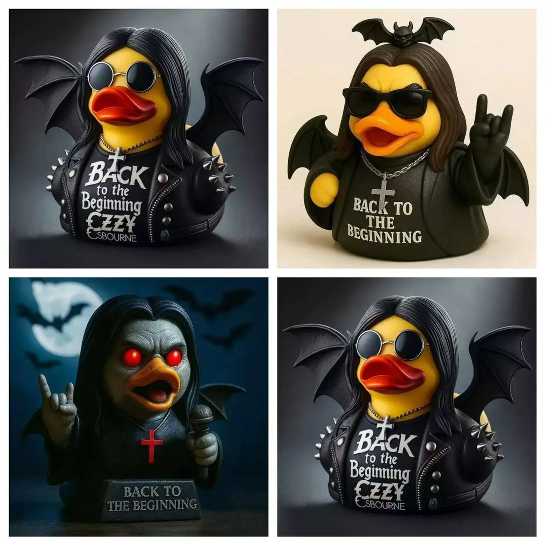 Figurină Rățușcă de Cauciuc cu Design Rocker Amuzant 1
