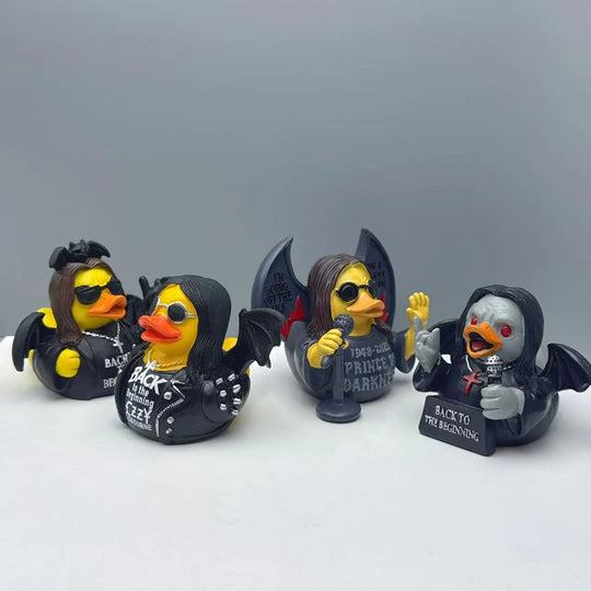 Figurină Rățușcă de Cauciuc cu Design Rocker Amuzant 3