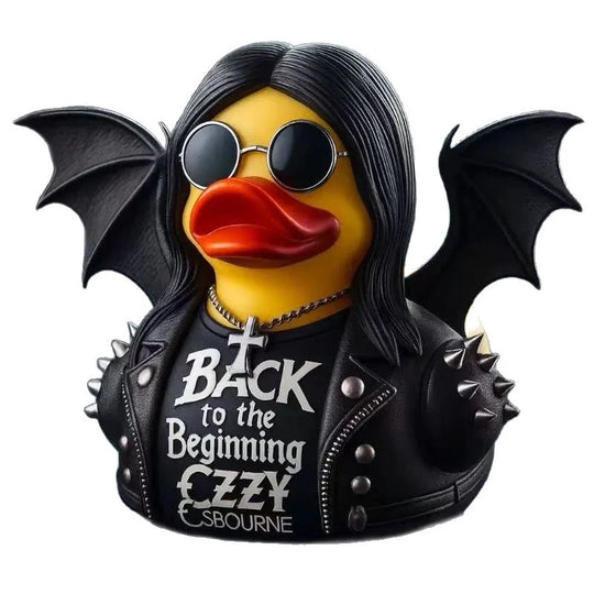 Figurină Rățușcă de Cauciuc cu Design Rocker Amuzant 5