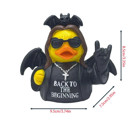 Figurină Rățușcă de Cauciuc cu Design Rocker Amuzant 6