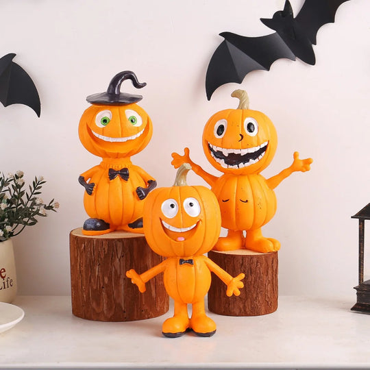 Figurină de Halloween Dovleac Amuzantă pentru Decor 3