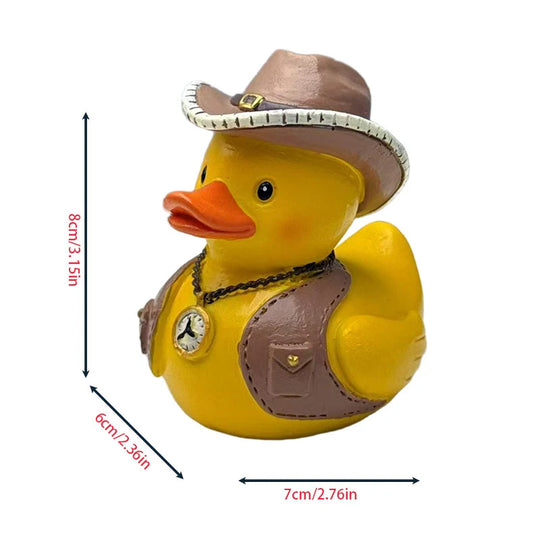 Figurină de cauciuc pentru baie cu tematică cowboy amuzantă 0