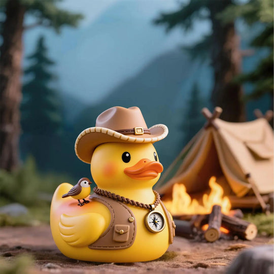 Figurină de cauciuc pentru baie cu tematică cowboy amuzantă 3