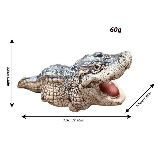 Figurină decorativă crocodil cu design detaliat 0
