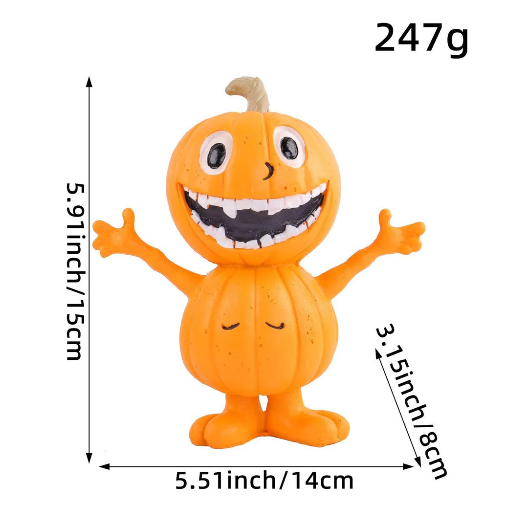 Figurină decorativă de dovleac cu design amuzant pentru toamnă 15