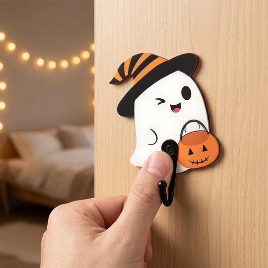 Figurină decorativă fantomă cu coasă pentru Halloween 2