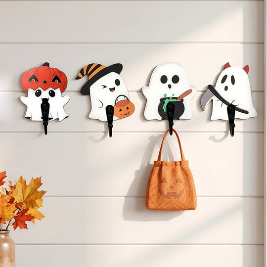 Figurină decorativă fantomă cu coasă pentru Halloween 4