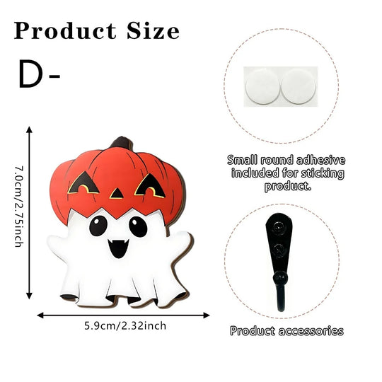 Figurină decorativă fantomă cu coasă pentru Halloween 7