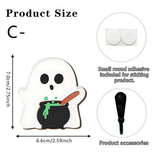 Figurină decorativă fantomă cu coasă pentru Halloween 9