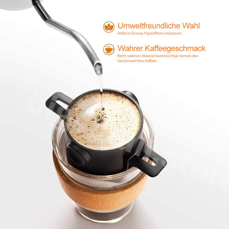 Filtru de Cafea Reutilizabil Compact cu Microfiltru pentru Cafetieră 3