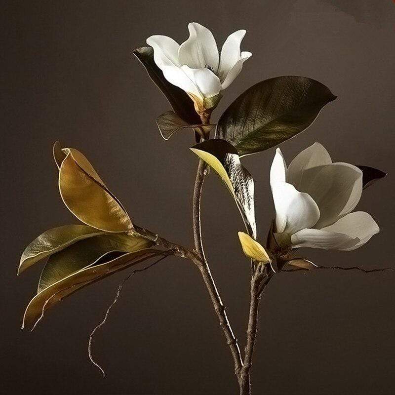 Floare de Mătase Magnolia pentru Aranjamente Florale Decorativă 0