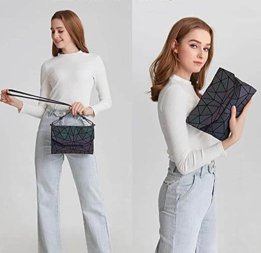 Geanta Crossbody Geometrică Luminoasă