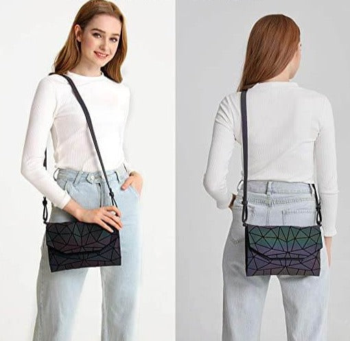 Geanta Crossbody Geometrică Luminoasă