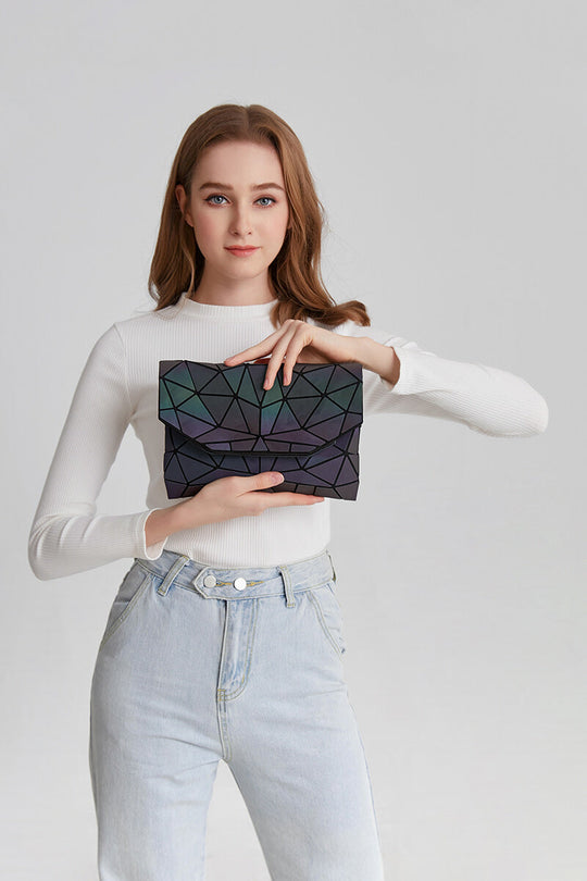 Geanta Crossbody Geometrică Luminoasă