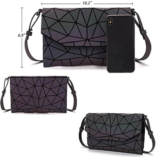 Geanta Crossbody Geometrică Luminoasă