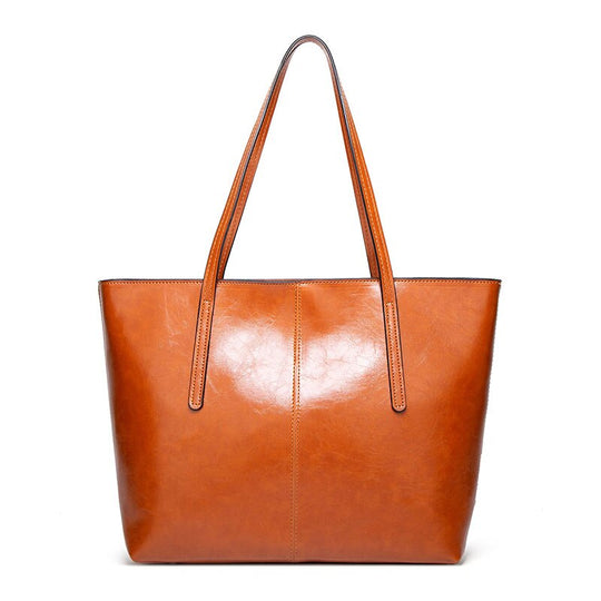 Geanta Tote Din Piele Vintage Cu Ulei