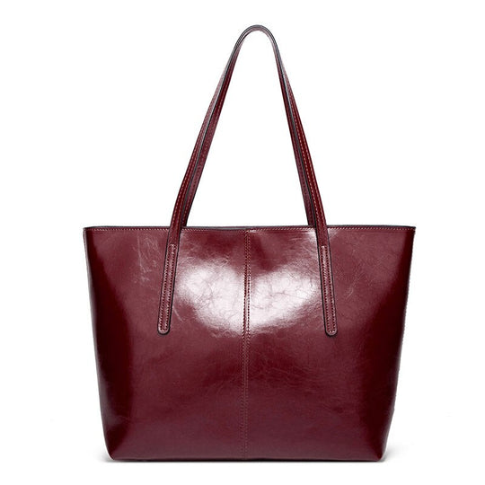 Geanta Tote Din Piele Vintage Cu Ulei