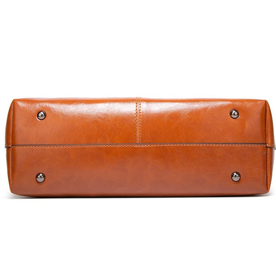 Geanta Tote Din Piele Vintage Cu Ulei