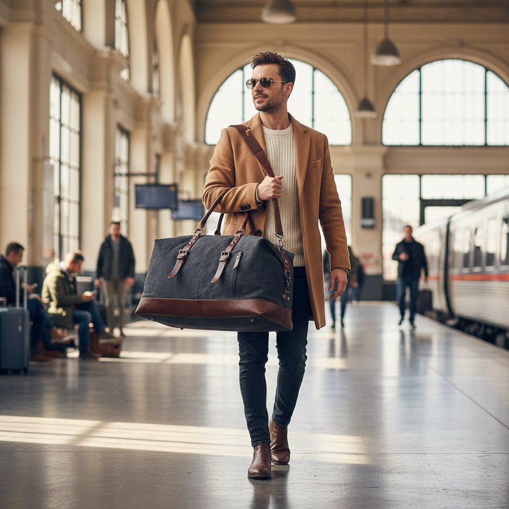 Geantă Duffle pentru Bărbați cu Design Funcțional 3
