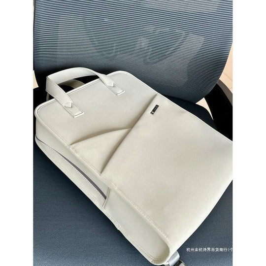 Geantă Laptop Bărbați Minimalistă cu Compartimente Multiple 4