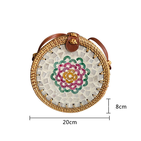 Geantă Rotundă pentru Femei cu Design Artistic 9