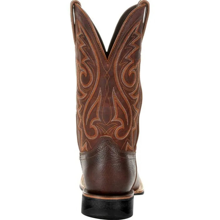 Ghete cowboy din piele ecologică pentru bărbați 5