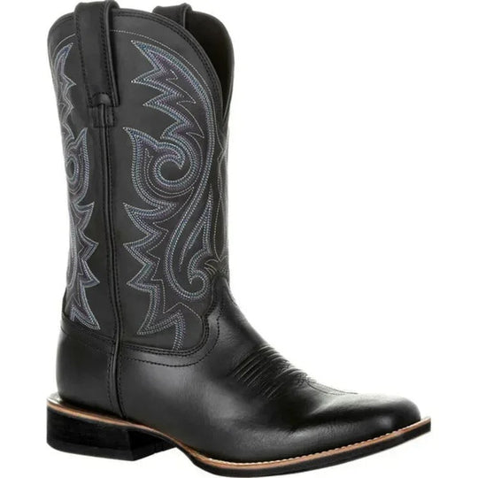 Ghete de cowboy din piele pentru bărbați 1