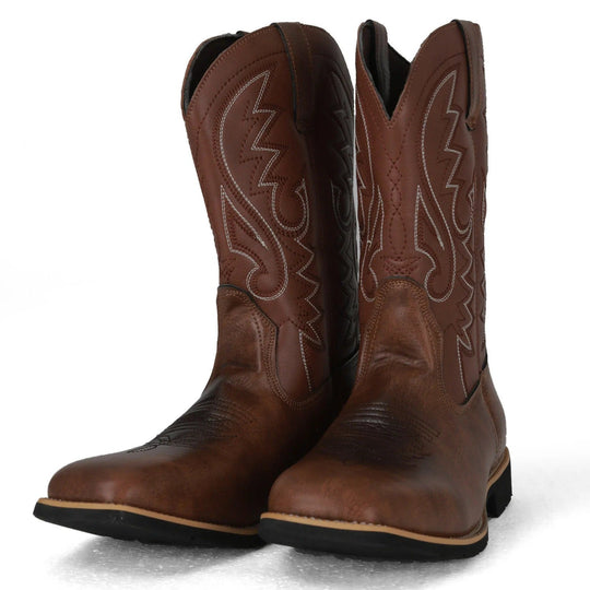Ghete de cowboy din piele pentru bărbați 2